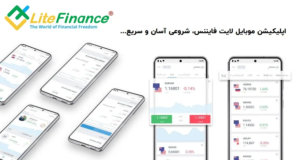 بررسی اپلیکیشن موبایل لایت فایننس و قابلیت‌های آن