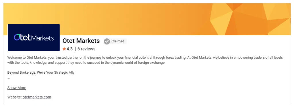 پروفایل Otet Markets در سایت Myfxbook