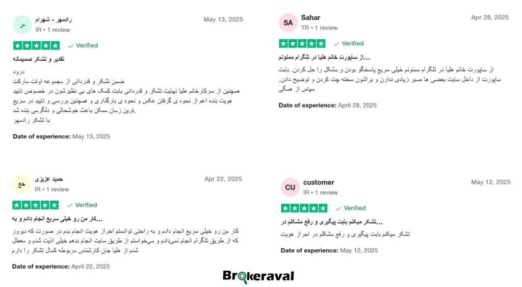 نظرات واقعی کاربران اوتت مارکتس راجع به پشتیبانی